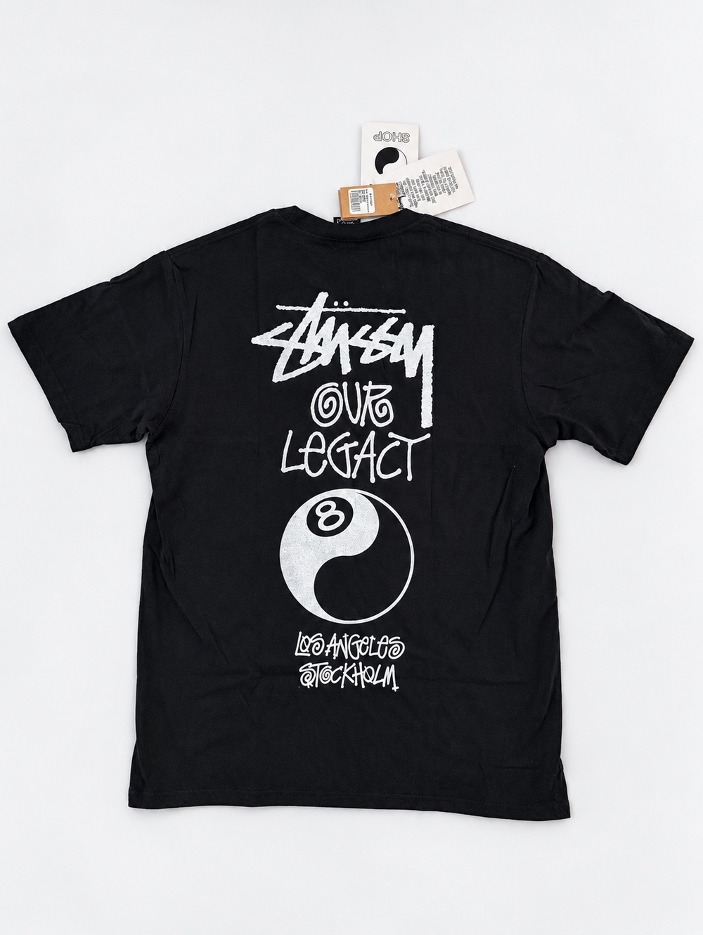 Stüssy x Our Legacy Work Shop 8 Ball Yin Yang Tee Black Medium NWT
